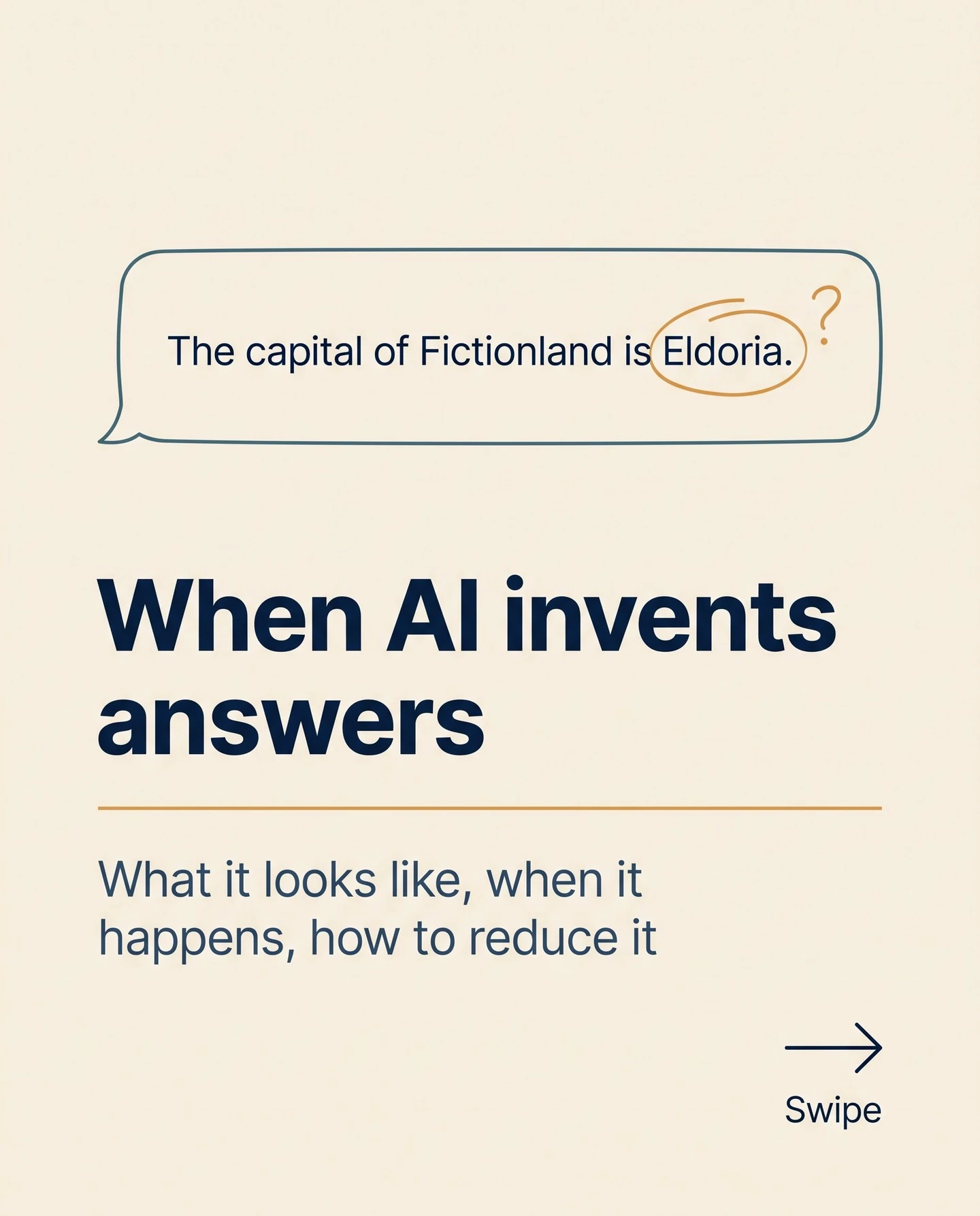When AI invents answers