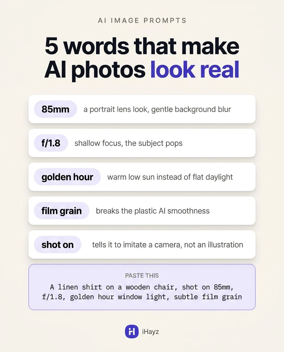 Five words that make AI photos look real